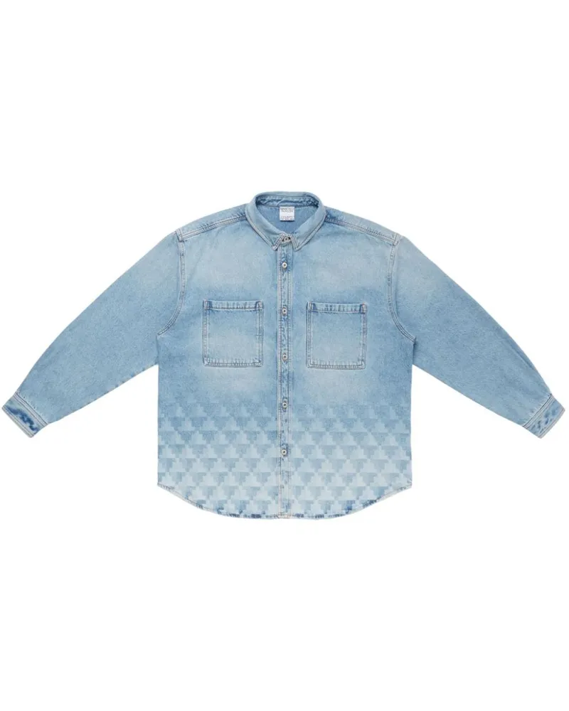 Marcelo Burlon | County of Milan Laser Cross Jeanshemd - Blau Blau