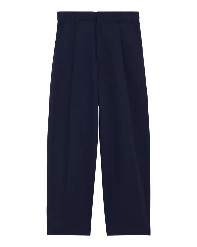 Drôle de Monsieur pleated twill trousers - Blau Blau