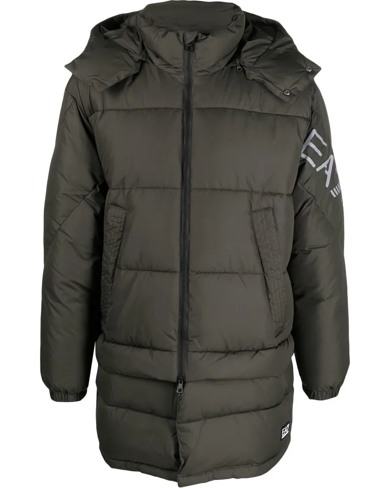 EA7 Gefütterter Mountain Parka Grün