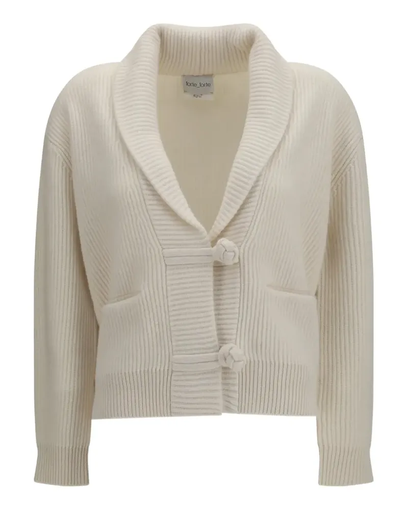 forte_forte Cardigan mit Schalkragen - Nude Nude