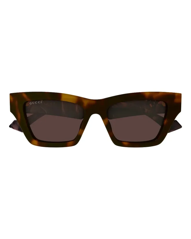 Gucci GG Brille in Schildpattoptik - Braun Braun