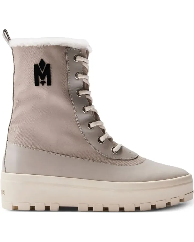 Mackage Hero Schnürstiefel mit Logo-Verzierung - Nude Nude