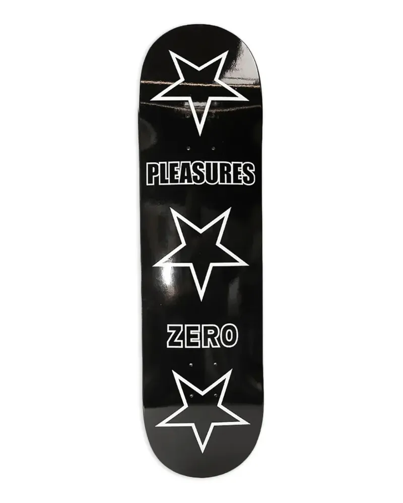 PLEASURES x Zero Skateboards Stars skateboard deck - Schwarz Schwarz