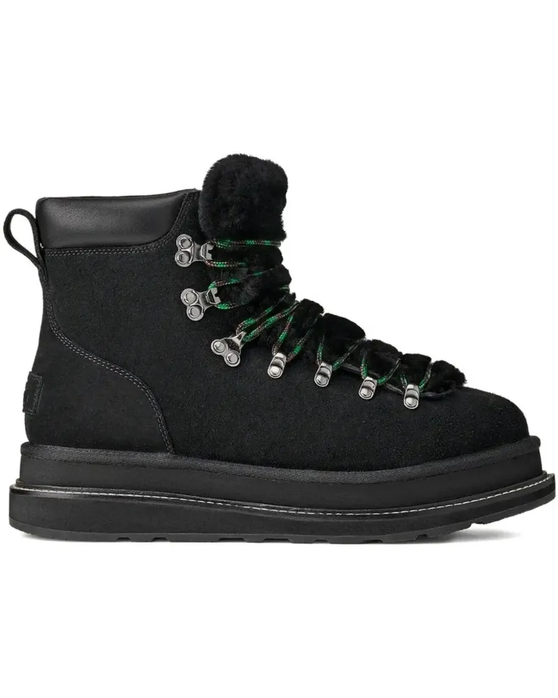 Sacai x UGG fur-trim sneakers - Schwarz Schwarz