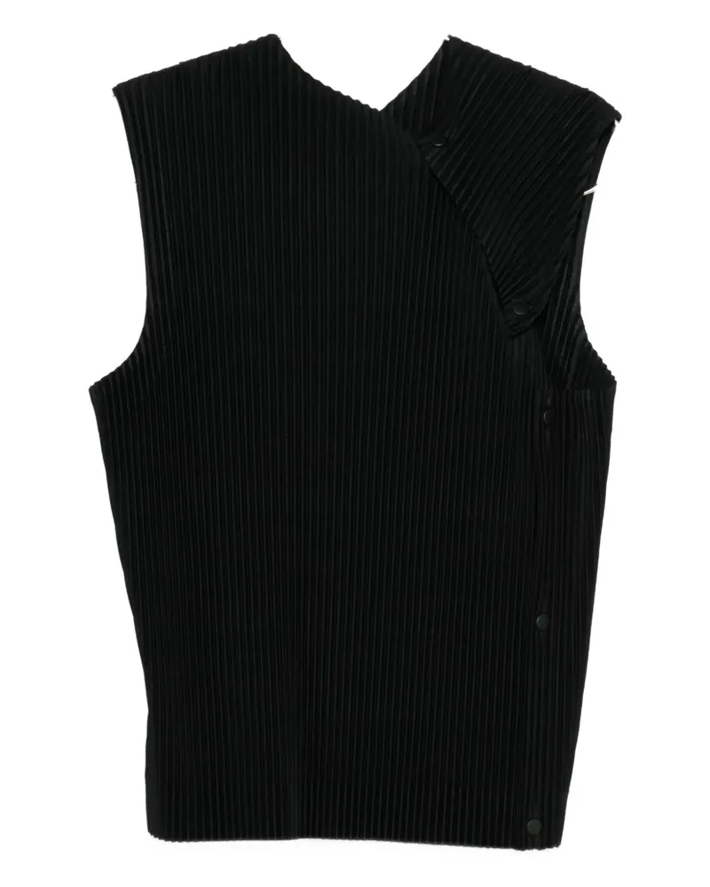 Issey Miyake pleated vest - Schwarz Schwarz