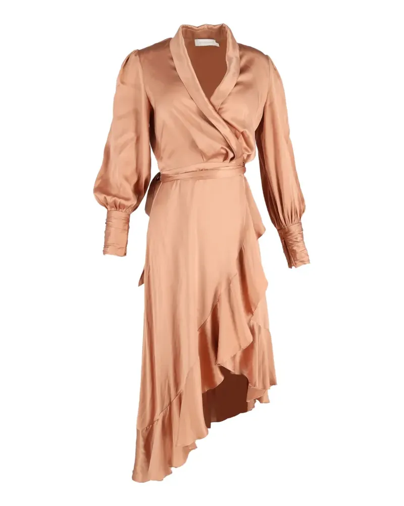 Zimmermann Asymmetrisches Wickelkleid - Nude Nude