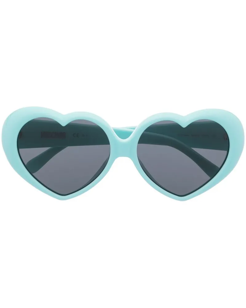 Moschino Sonnenbrille in Herzform Blau