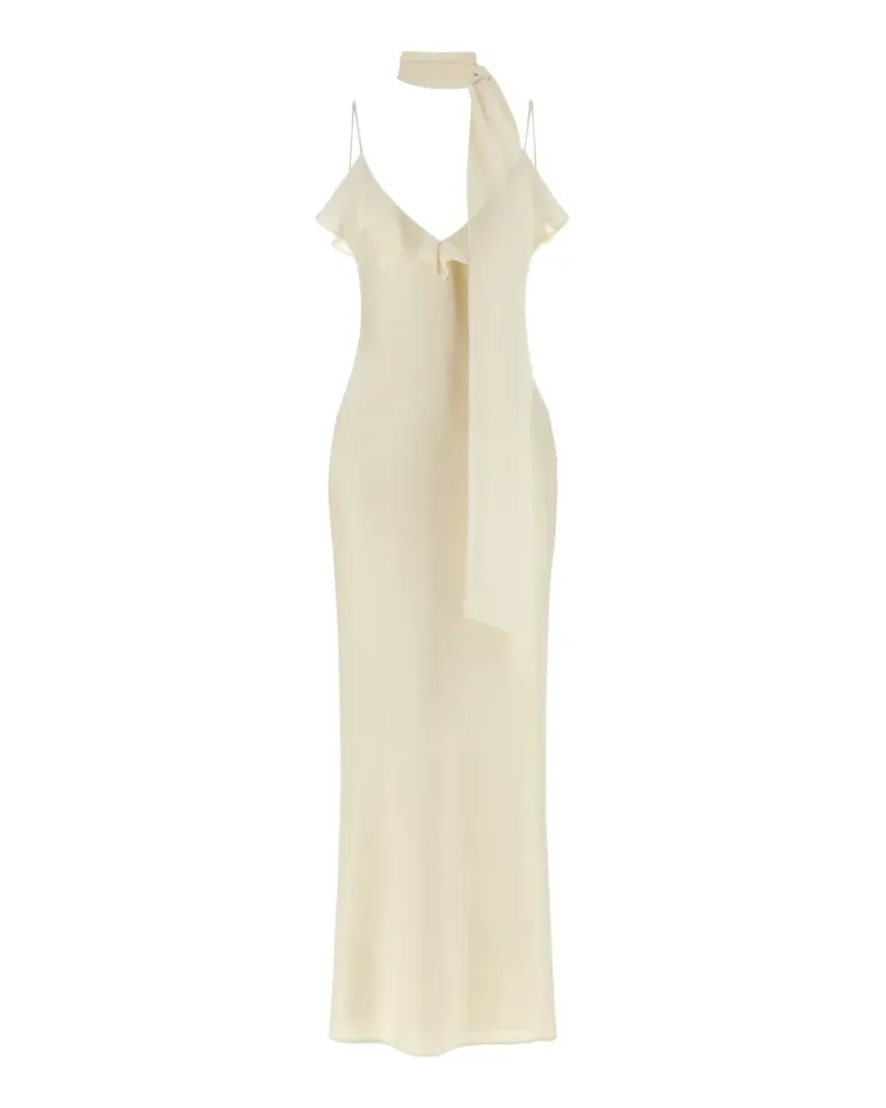 ROTATE Birger Christensen Gerüschtes Maxikleid - Nude Nude