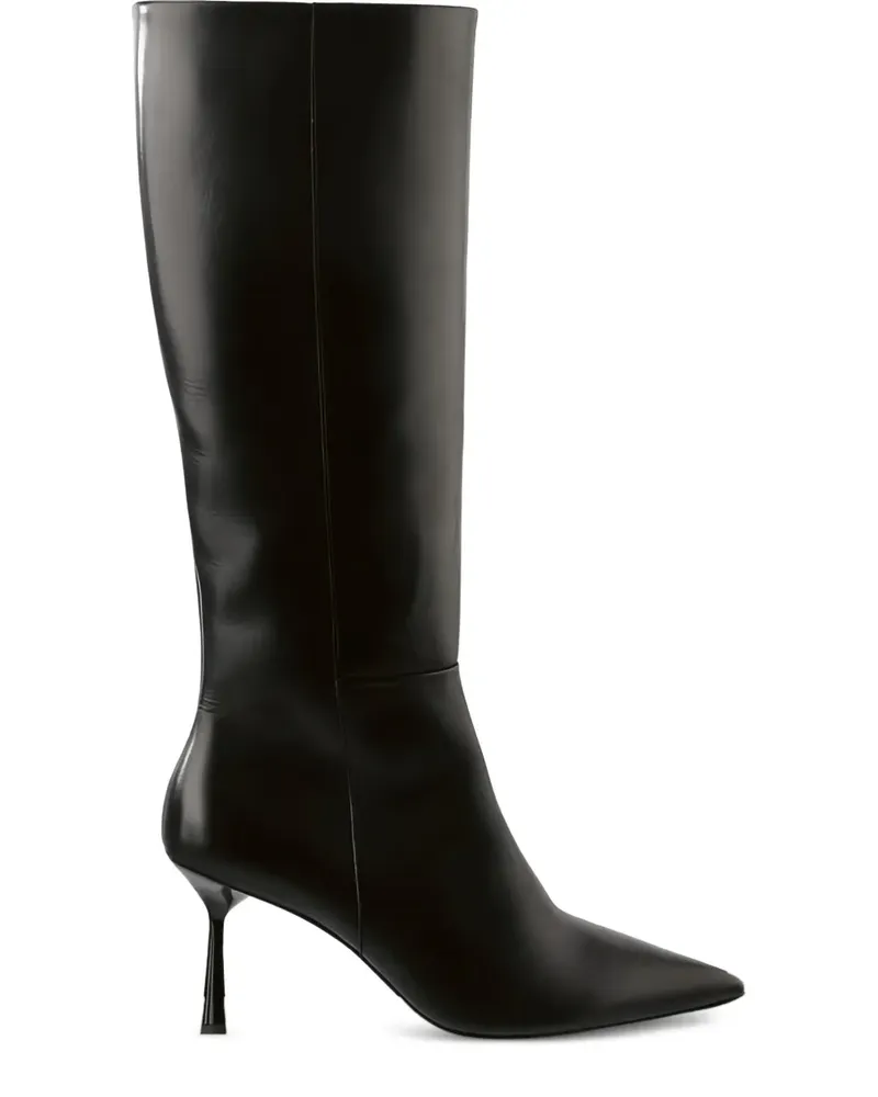 Högl Kniehohe Aileen Stiefel mit spitzer Kappe - Schwarz Schwarz