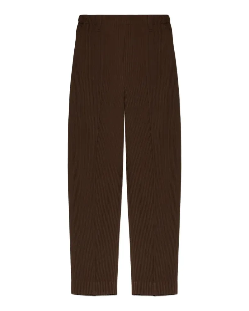 Issey Miyake Tuxedo pleated trousers - Braun Braun