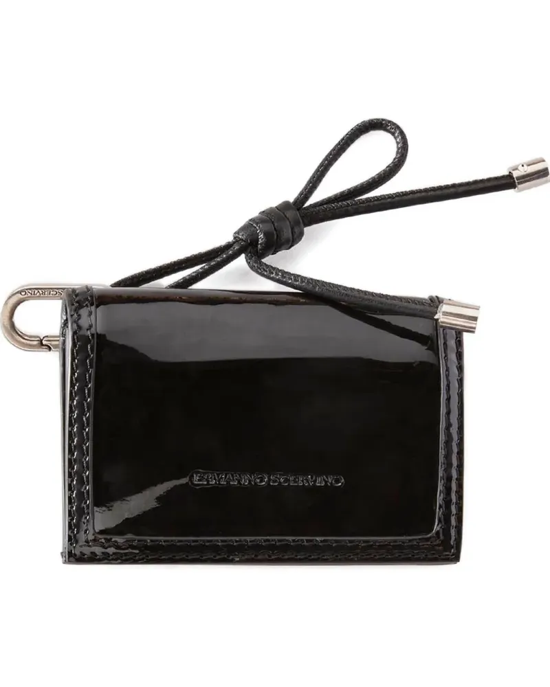 Ermanno Scervino Portemonnaie aus Lackleder - Schwarz Schwarz