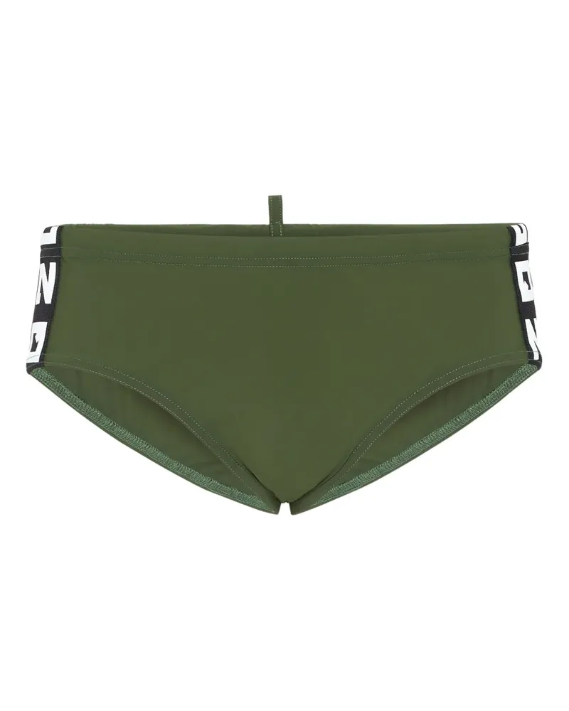 Dsquared2 Badehose mit Logo - Grün Grün