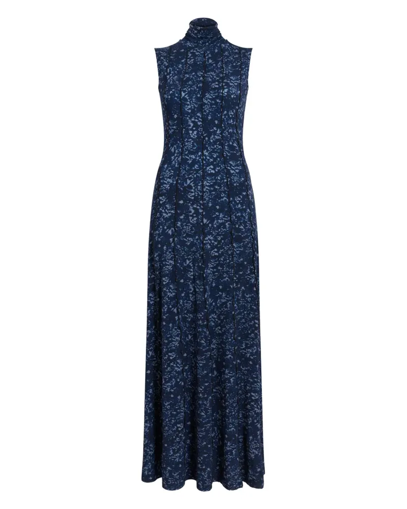 Proenza Schouler Ärmelloses Kleid mit Stehkragen - Blau Blau
