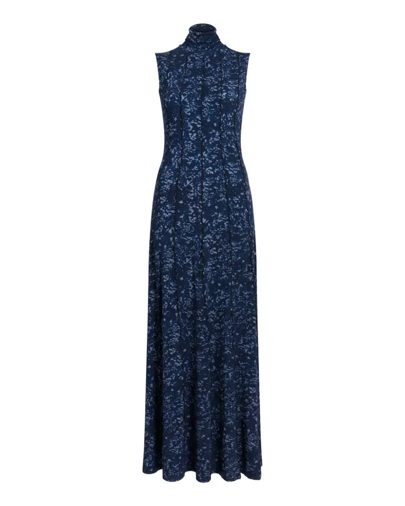 Proenza Schouler Ärmelloses Kleid mit Stehkragen - Blau Blau