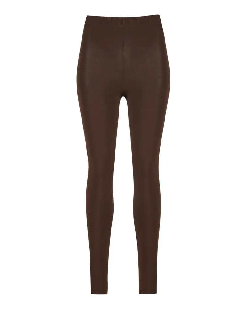 Balenciaga Leggings mit Logo-Stickerei - Braun Braun