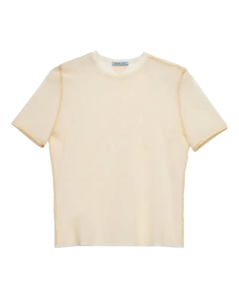 Prada Klassisches T-Shirt - Nude Nude