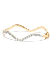 MATEO 14kt Wave Gelbgoldarmreif mit Diamanten Gold