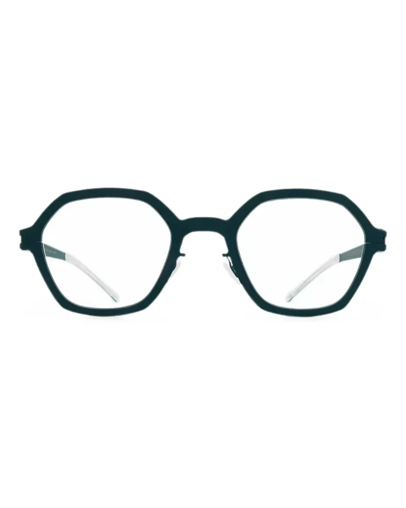 Mykita Rosemary geometric-frame glasses - Schwarz Schwarz