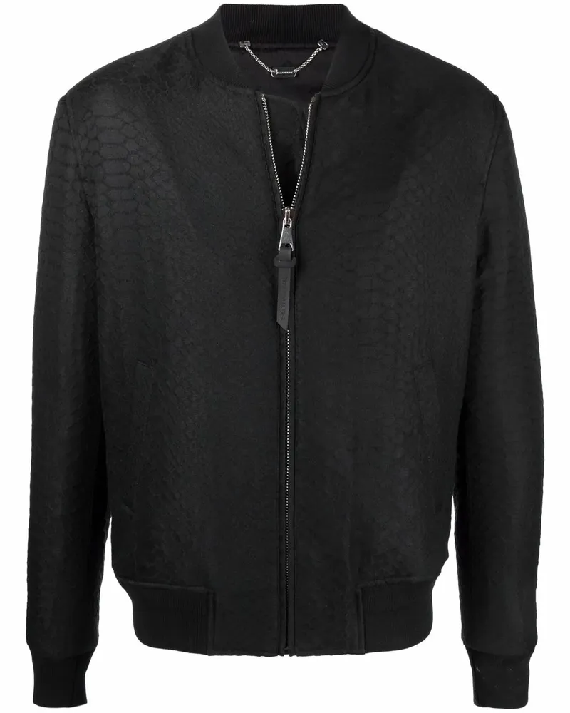 Billionaire Bomberjacke mit Animalier-Print - Schwarz Schwarz