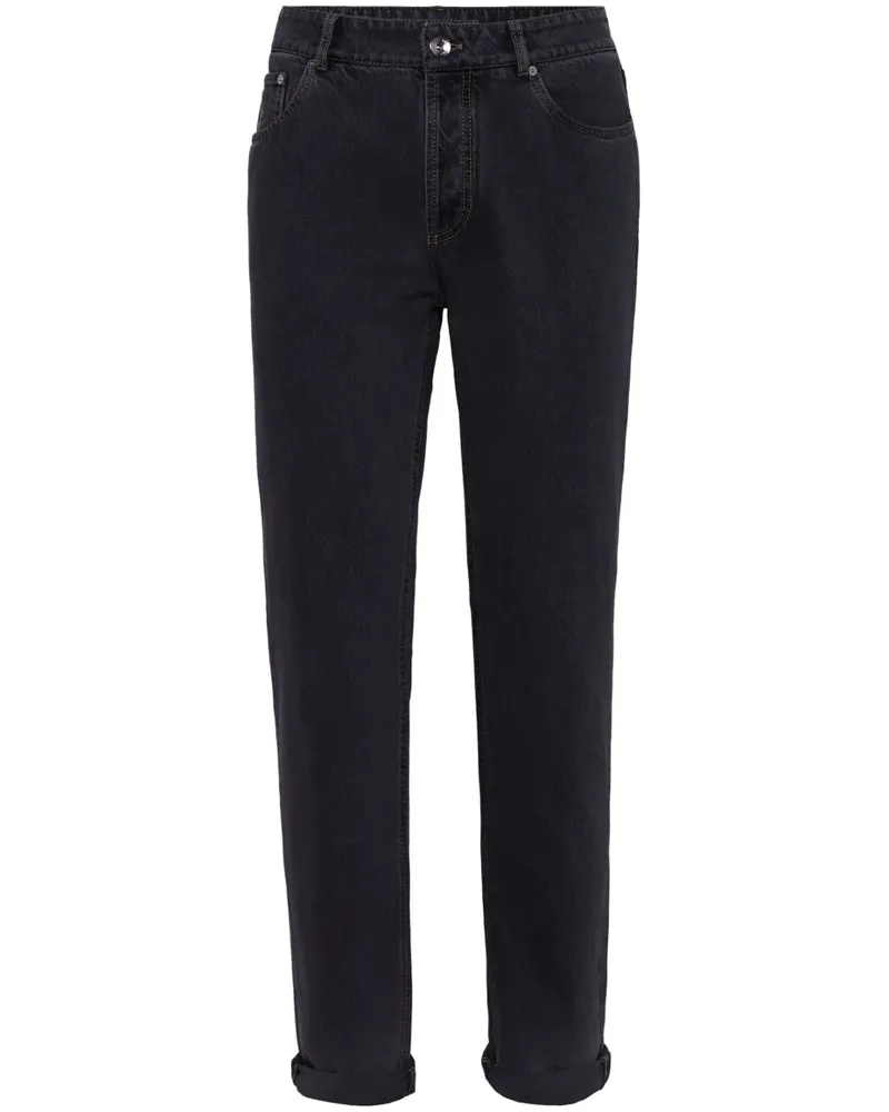 Brunello Cucinelli Klassische Tapered-Jeans - Blau Blau