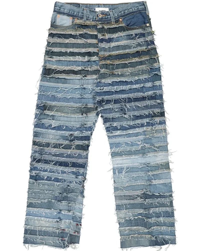 Doublet Jeans aus Upcycling-Leder - Blau Blau