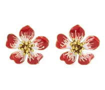 Kleine Ohrringe mit Blumenmotiv