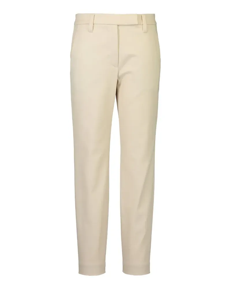 Brunello Cucinelli stretch-design tab-waist tailored trousers - Nude Nude