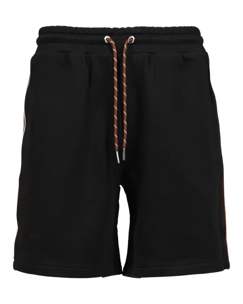 Moncler logo-patch side-stripe shorts - Schwarz Schwarz