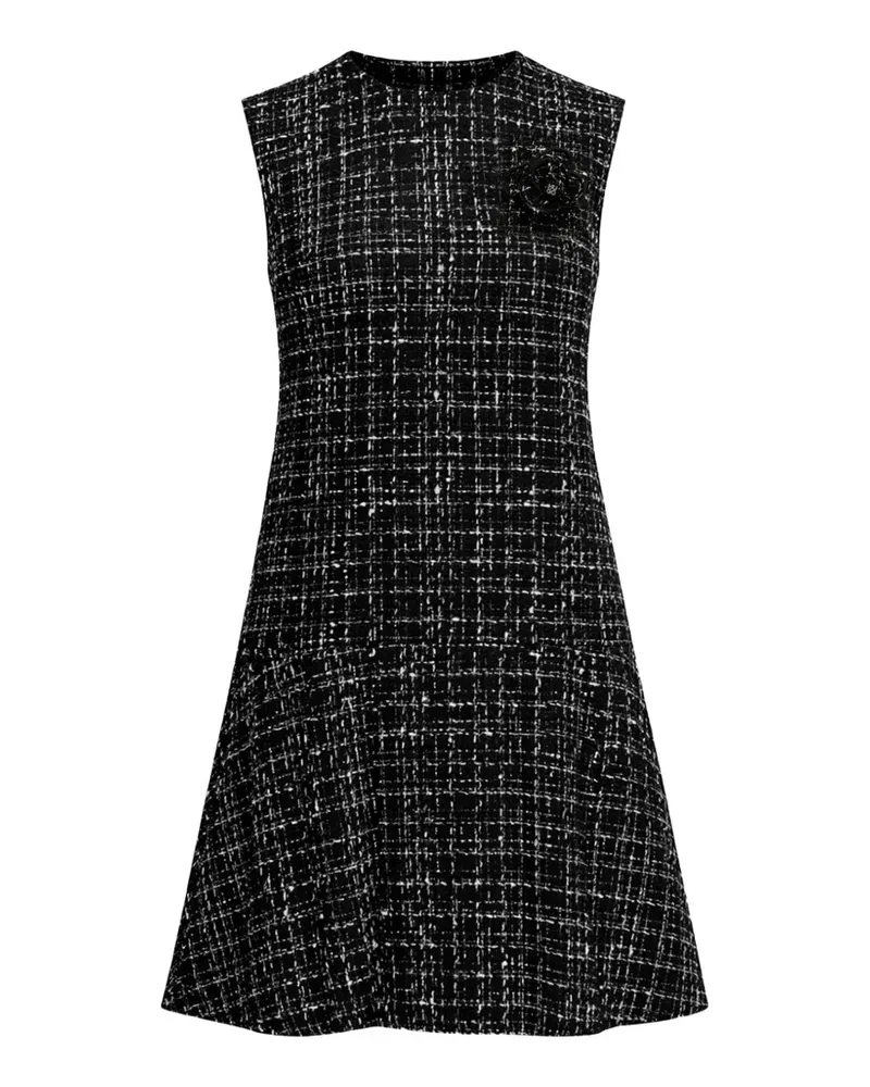 HUGO BOSS Gemustertes Minikleid - Schwarz Schwarz