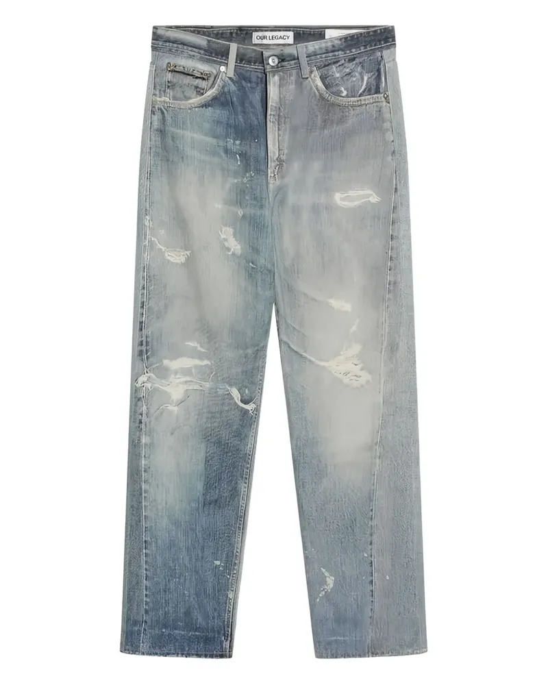Our Legacy Jeans im Distressed-Look - Blau Blau