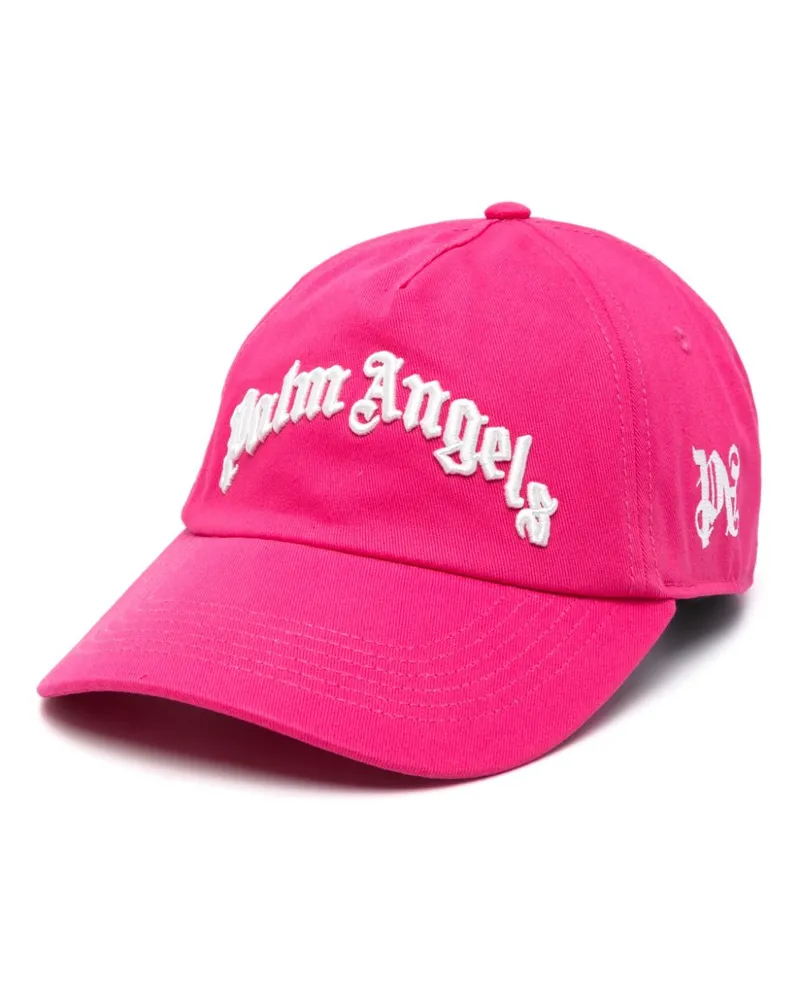 Palm Angels Baseballkappe mit gebogenem Logo - Rosa Rosa