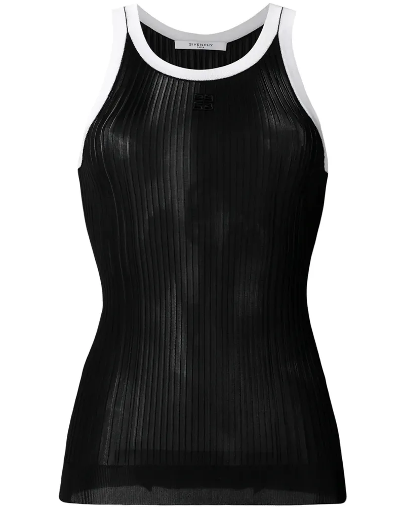 Givenchy Geripptes Tanktop - Schwarz Schwarz