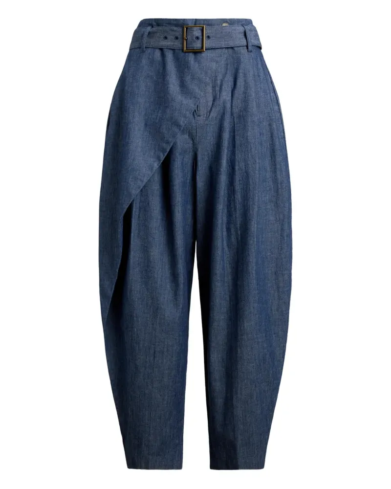 Ralph Lauren belted trousers - Blau Blau