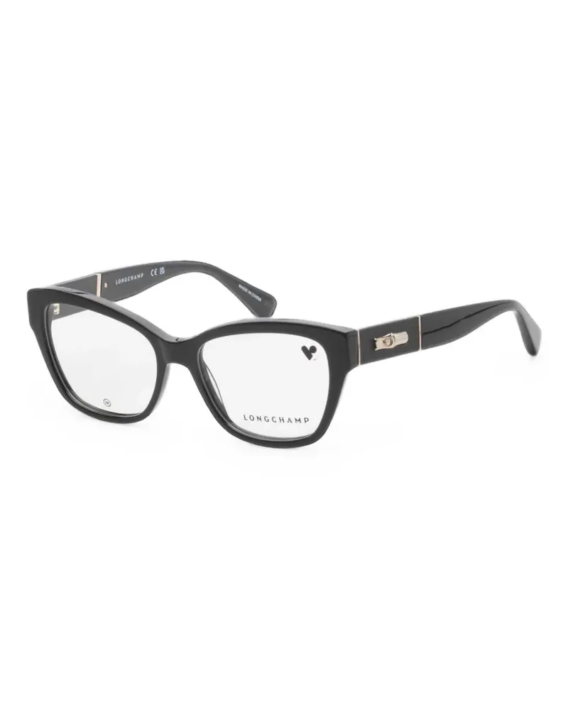 Longchamp Brille mit Cat-Eye-Gestell - Schwarz Schwarz