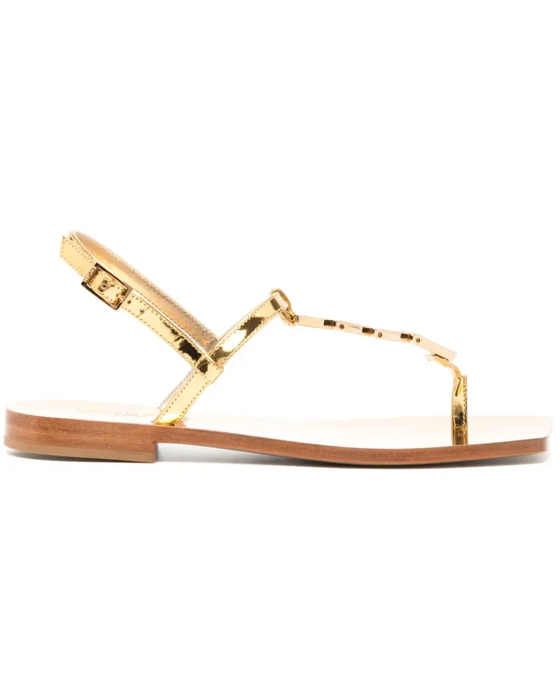 Versace Sandalen mit T-Riemen - Gold Gold
