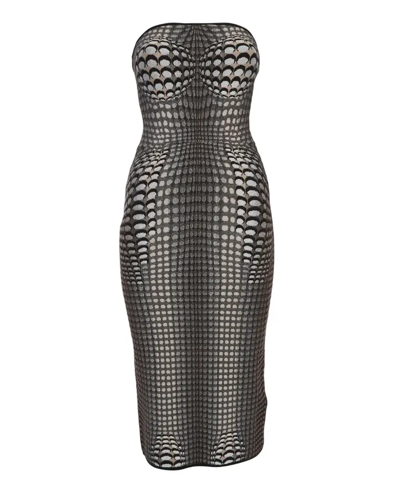 Marine Serre Moon Minikleid aus Jacquard - Braun Braun