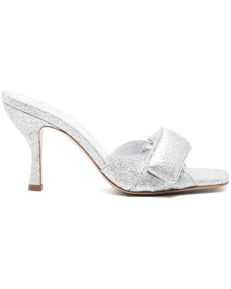 Gia Borghini Pumps mit Glitter-Detail - Silber Silber