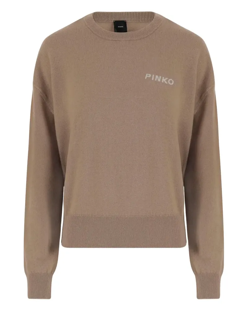 Pinko Pullover mit Love Birds-Logo - Nude Nude