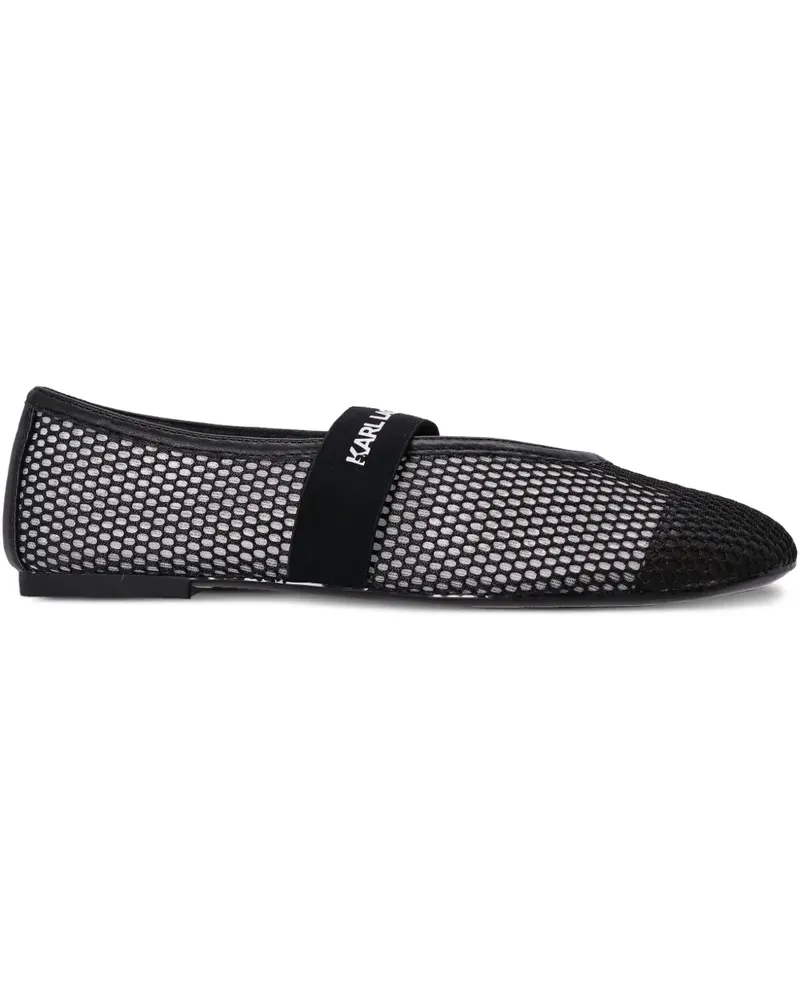 Karl Lagerfeld Sneakers in Netzoptik - Schwarz Schwarz