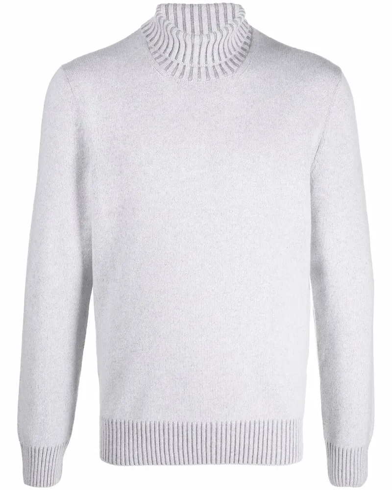 La Fileria Pullover mit gerippten Abschlüssen - Grau Grau