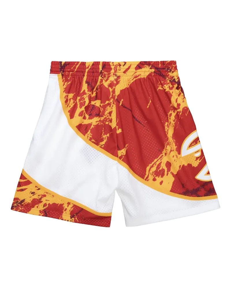 Mitchell & Ness x NBA Atlanta Hawks 1986 Team Marble Swingman Shorts - Rot Rot