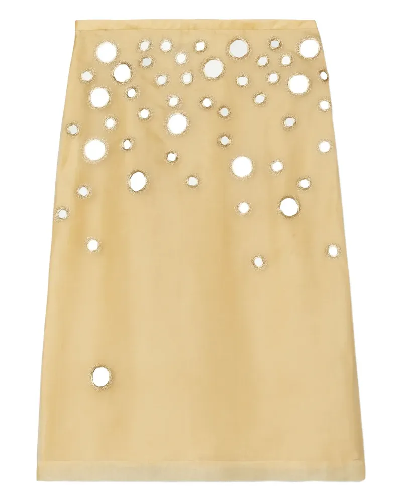 Tory Burch Verzierter Rock - Nude Nude