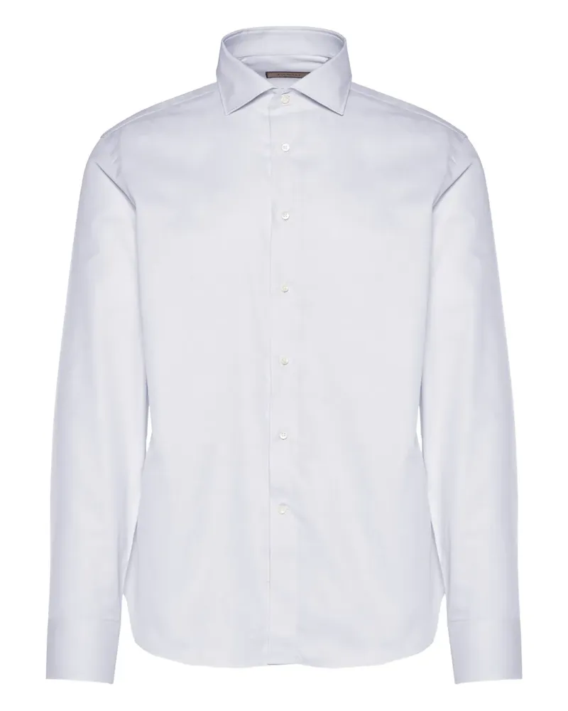 Canali Klassisches Hemd - Weiß Weiß