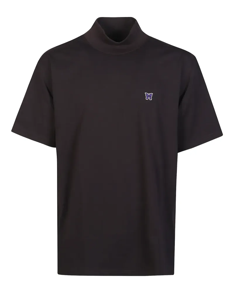 NEEDLES butterfly roll-neck T-shirt - Blau Blau