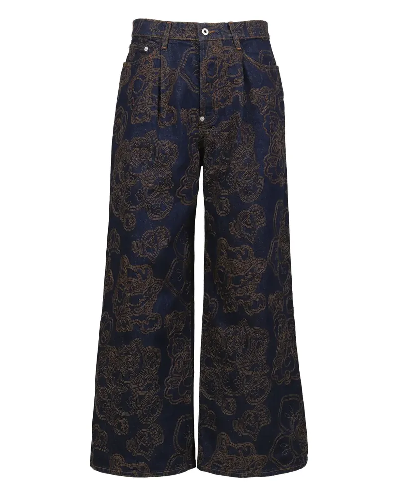 Kenzo x Verdy Jeans mit Stickerei - Blau Blau