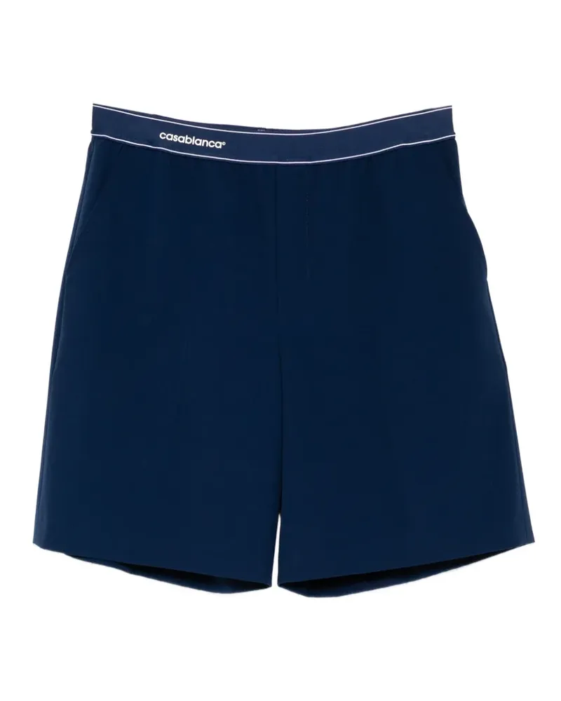 Casablanca Paris Shorts mit Logo-Bund - Blau Blau