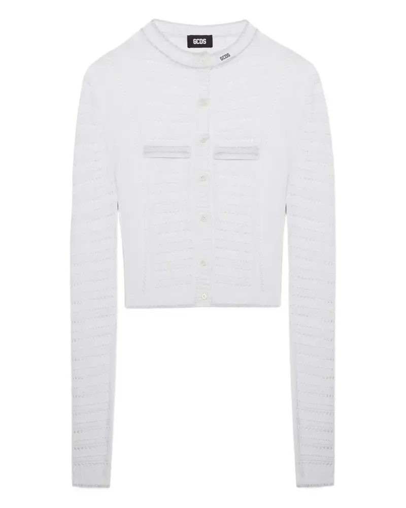 GCDS Tennis Cardigan - Weiß Weiß