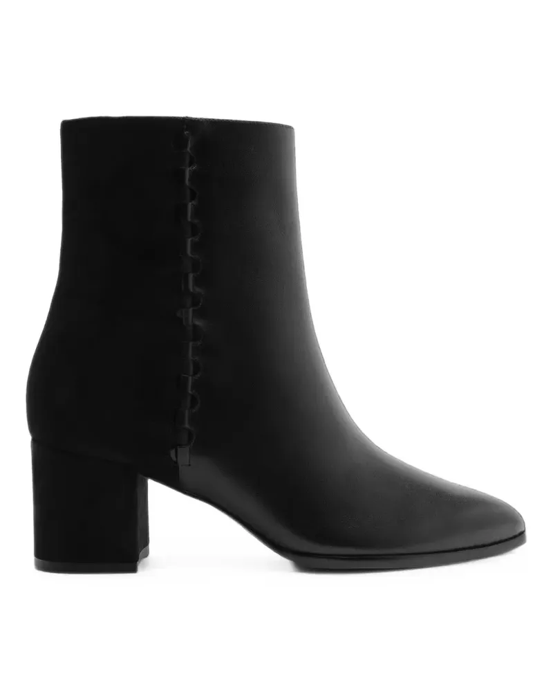 Alexandre Birman Jesse Stiefeletten mit Ziernähten - Schwarz Schwarz