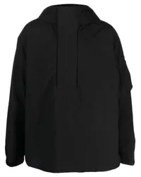 Y-3 Windbreaker mit Kapuze Schwarz