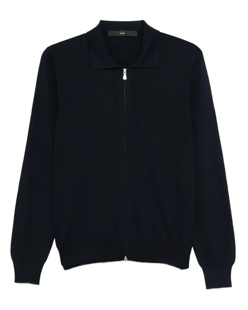 Sapio zip collared knitwear - Schwarz Schwarz